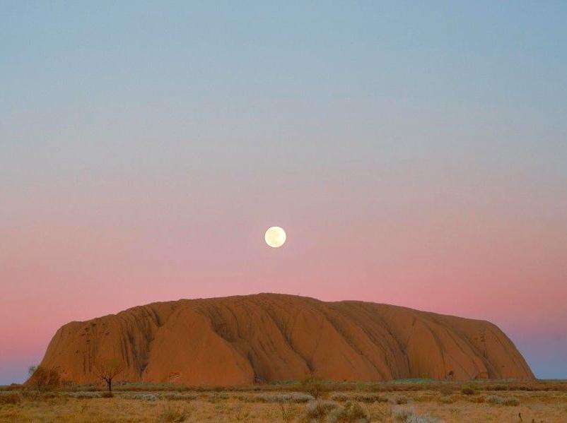 Unique Views of Uluru during a Full Moon Excursion