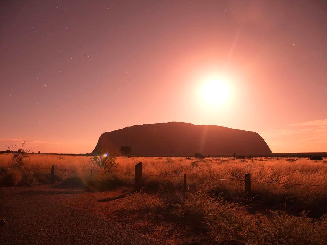 A Fresh Perspective of Uluru with a Full Moon Journey